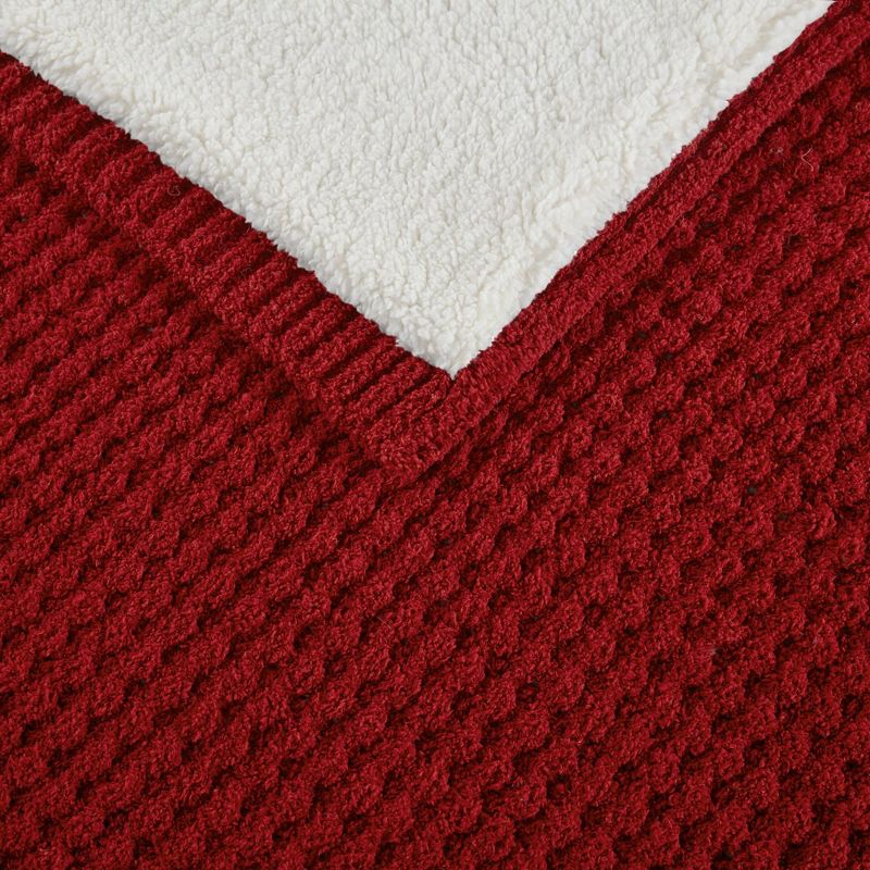 50"x60" Eden Waffle Knit Chenille Throw Blanket - Madison Park, 5 of 9
