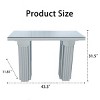 43" Mirrored Console Table, Entryway Table & Behind the Couch Table, Modern Rectangular Sofa Table for Living Room or Hallway-Panipeachy - 4 of 4