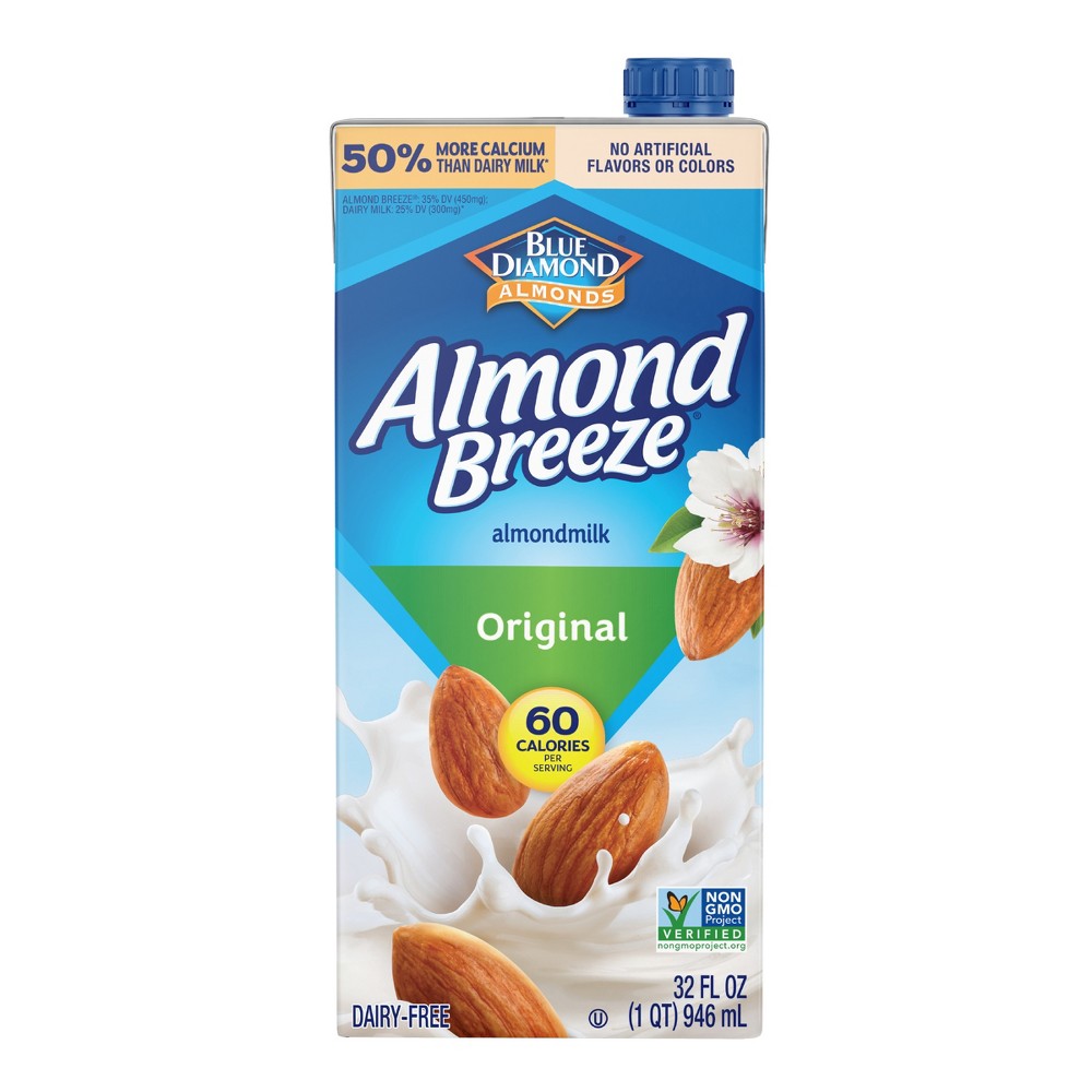 Almond Breeze Original Almond Milk Shelf Stable - 1qt
