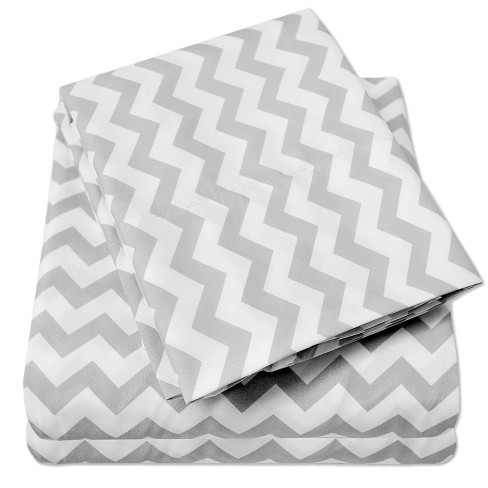 Sweet Home Collection  Fitted Sheet Brushed Microfiber Bottom Sheets With  Built In Sheet Straps, Queen, Gray : Target