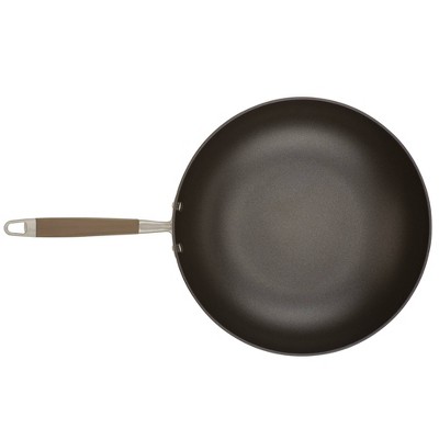 Bronze 12-Inch Aluminum Nonstick Deep Frying Pan with Lid