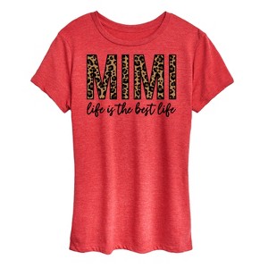 Women's - Instant Message - Mimi Life Is The Best Life Short Sleeve Graphic T-Shirt - 1 of 4
