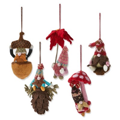 tagltd Nature Love Gnomies Ornaments