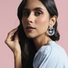 SOHI Women's Multicolour Half Circular Drop Earrings - 3 of 4