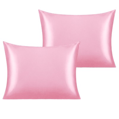 2 Pack Satin Pillowcases for Hair and Skin, Luxurious and Silky Pillow Cases with Envelope Closure - NTBAY