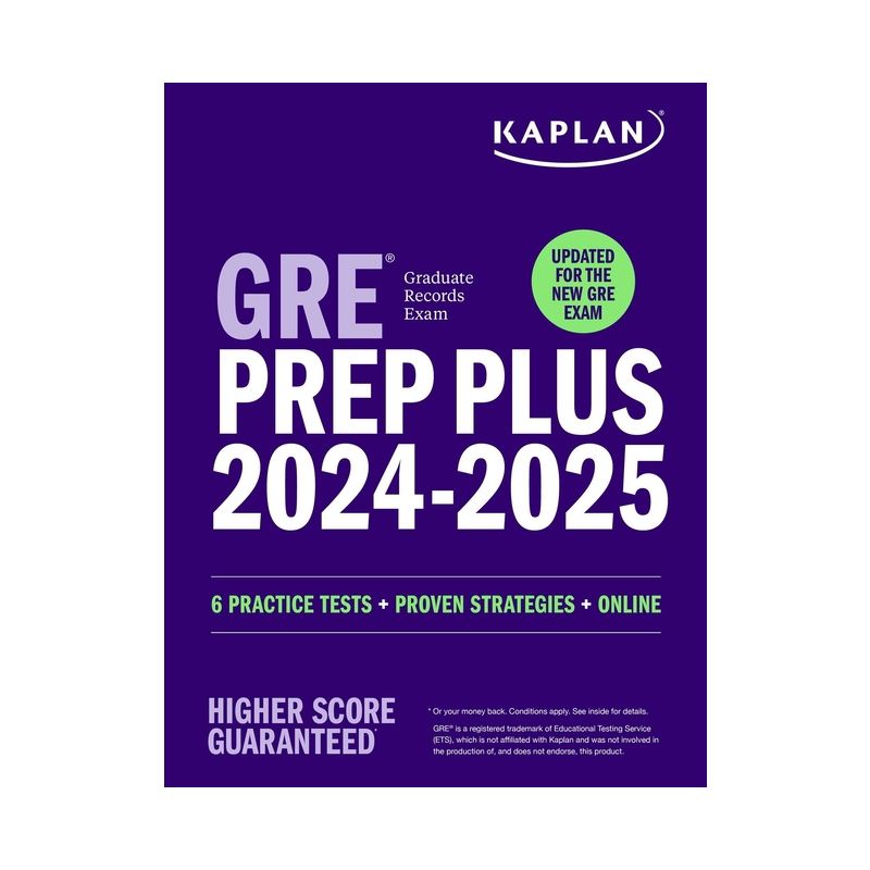 GRE Prep Plus 2024-2025 - Updated for the New Gre: 6 Practice Tests + Live Classes + Online Question Bank and Video Explanations - (Paperback), 1 of 2