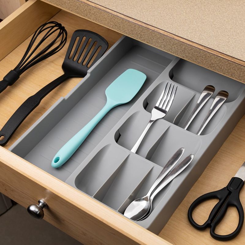 Cheer Collection Kitchen Drawer Expandable Cutlery Organizer, 2 of 11