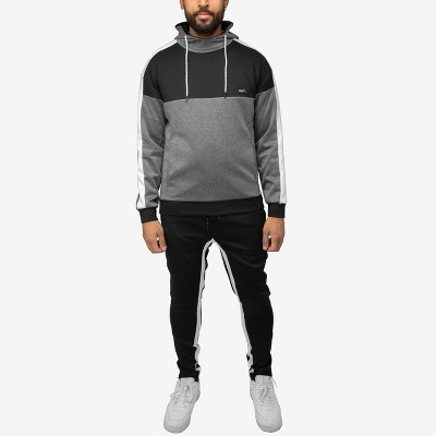 X RAY Sport Men's Pullover Colorblock Hoodie and Jogger Set