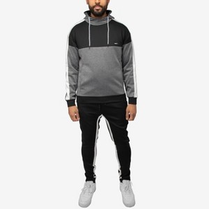 X RAY Sport Men's Pullover Colorblock Hoodie and Jogger Set - 1 of 4