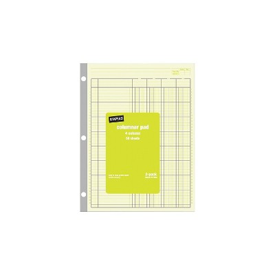 Staples Columnar Books 100 Pages Green 2/Pack (217844ABF)