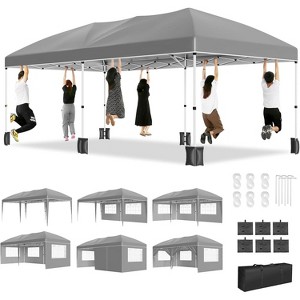10X20Ft Outdoor Party Tent Gazebo, Waterproof Gazebo Canopy Tent, Heavy Duty Commercial Outdoor Canopy All Season with Storage Bag - 1 of 4