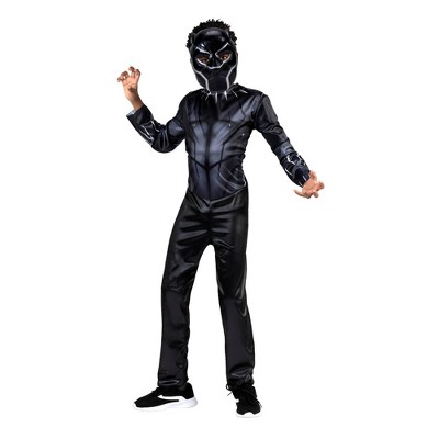 Kids' Marvel Black Panther Halloween Costume Jumpsuit with Mask