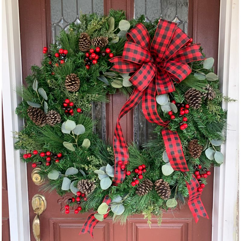 Northlight 36" Canadian Pine Artificial Christmas Wreath - Green Unlit, 5 of 7