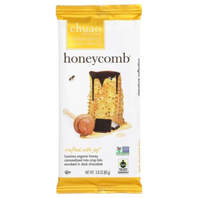 Chuao Chocolatier, Dark Chocolate Bar, Honeycomb, 2.8 oz