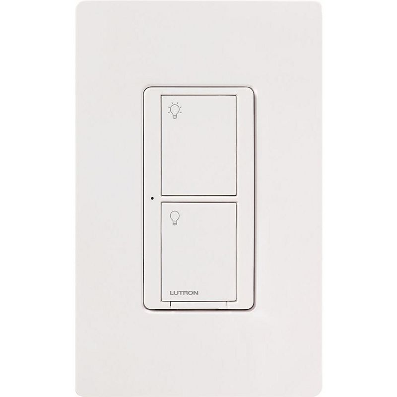 Lutron Caseta Smart Switch for All Bulb Types or Fans, 5A | Neutral Wire Required | PD-5ANS-WH-R | White, 2 of 9