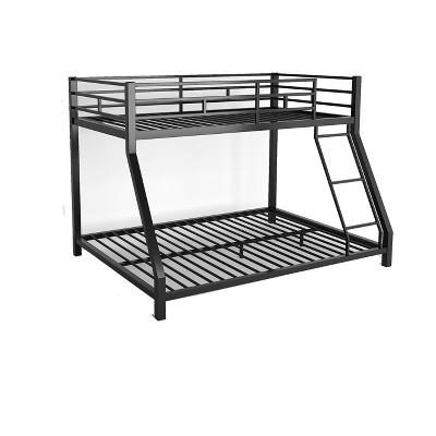 Bellemave Metal Twin Bunk bed for Kids and Adults , With Safety Guardrail and Ladder , Black