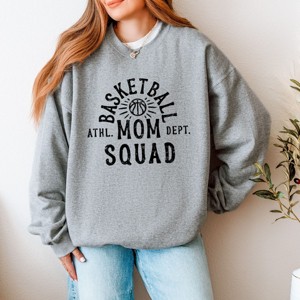Simply Sage Market Women's Graphic Sweatshirt Basketball Mom Squad - 1 of 4