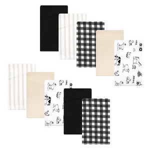 Luvable Friends Hudson Baby Flannel Burp Cloths 10pk Set - 1 of 2