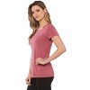 Rekucci Short Sleeve Scoop Neck Stretch T-Shirt for Women - 2 of 3