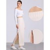 Allegra K Women's Knit Side Slit Hight Waist Midi Bodycon Skirt - 2 of 4
