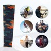 Unique Bargains Basketball Sports Camouflage Cooling Arm Elbow Compression Sleeve Green Orange Blue 1 Pair - 2 of 4