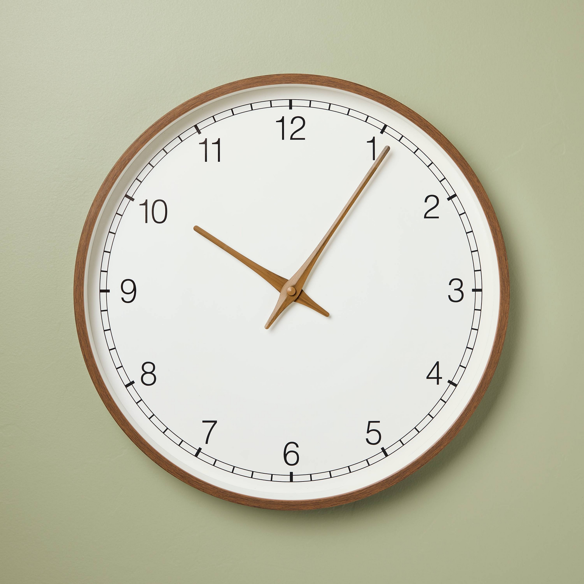 20" Analog Wooden Decorative Wall Clock - Hearth & Hand™ with Magnolia