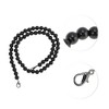 Unique Bargains Faux Pearl Handbag Strap Black 1 Pc - 3 of 4