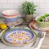 Gibson Laurie Gates California Designs Tierra 12 Piece Bamboo Fiber Dinnerware Set in Multi-Color - image 2 of 4