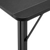 GlasFlength Folding Tables Space Saving Foldable Desk Compact Simple Design for Modern Home Offices Bedroom, Black, 39.37"*16.69"*29.53" - 4 of 4