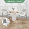 2 Pack/4-Pack Heavy Duty Folding Chairs, Stackable 350lb Capacity, Black/Beige/Gray/Orange - 4 of 4