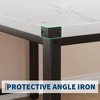 44.5 Inch Small Dining Table Set for 4, Industrial Kitchen Table with 2 Padded Chairs & Bench, Easy to Assemble for Small Spaces Apartments - 3 of 4