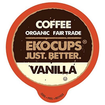 EkoCups Organic Vanilla Flavored Premium Coffee Pods