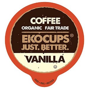 EkoCups Organic Vanilla Flavored Premium Coffee Pods - 1 of 4