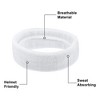 Unique Bargains Stretchy Cotton Blend Sweat Absorbing Sport Headband Wristband White 3 pcs - 3 of 4