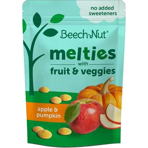 Beech-nut Toddler Snack Apple & Pumpkin Melties - 1oz : Target