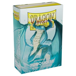Dragon Shield 10 Packs Dragon Shield Matte Mini Japanese Turquoise 60 ct Card Sleeves Display Case - 1 of 2