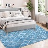 Geometric Area Rug,Washable Low-Pile Non-Slip Foldable Indoor Carpet for Living Room, Bedroom, Dining Room & Nursery - 4 of 4