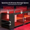 Pinmoco LED TV Stand for TVs up to 70", High Gloss Large Gaming Entertainment Center with Adjustable Shelf PS5 Storage TV Cabinet - 4 of 4
