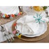 Saro Lifestyle Colorburst Tassel Napkin, Off-White, (Set of 4) - 4 of 4