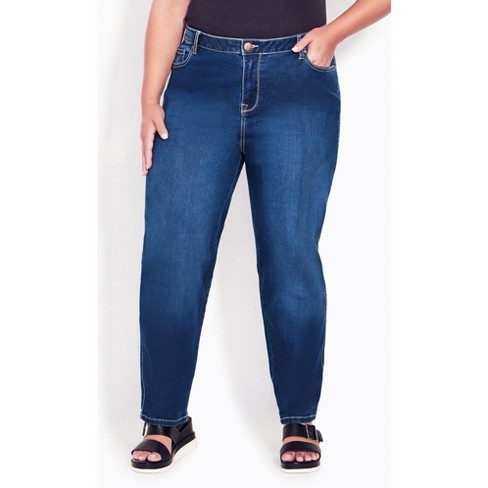 Avenue  Women's Plus Size Butter Denim Straight Leg Jean Mid Wash -  Average - 30w : Target