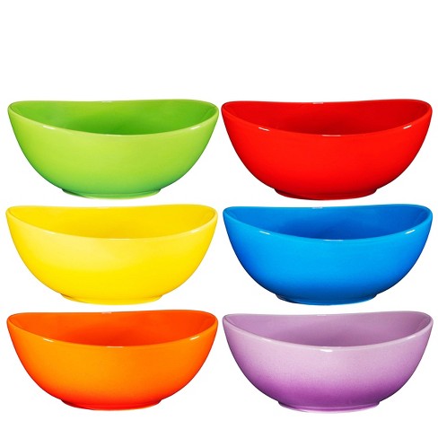 24 Ounce Plastic Bowls Large Cereal Snack Bowls Unbreakable and
