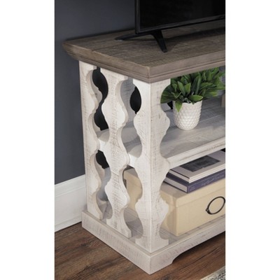 Havalance Dual-Tone Extendable Console Table in Gray and White
