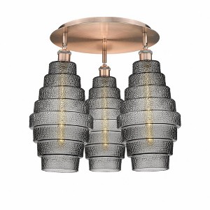 Cascade - 3 Light Flush Mount In Industrial Style-17.5 Inches Tall and 19.75 Inches Wide - 1 of 1