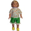 Doll Clothes Superstore Green Shorts With Yellow Flower Blouse Fit 18 Inch Girl Doll And Baby Dolls - 3 of 4