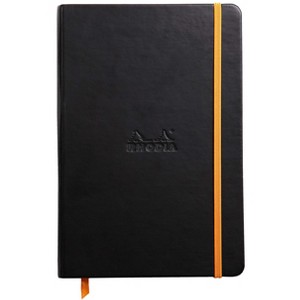 Rhodia Rhodiarama Webnotebook - Lined 96 sheets - 5 1/2 x 8 1/4 - Black cover - 1 of 4