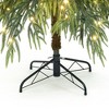 LuxenHome 7.5Ft Pre-Lit Slim Artificial Cedar Christmas Tree with Metal Stand Green - 3 of 4