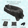 Large Washable Faux Fur Orthopedic Dog Bed for People and Pets, Extra Plush Pillow and Blanket Set, Premium Support for Napping and Doze Off - 2 of 4