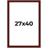 PosterPalooza | Weathered Red Picture Frame - UV Acrylic, Foam Board Backing, Hanging Hardware - 2 of 4