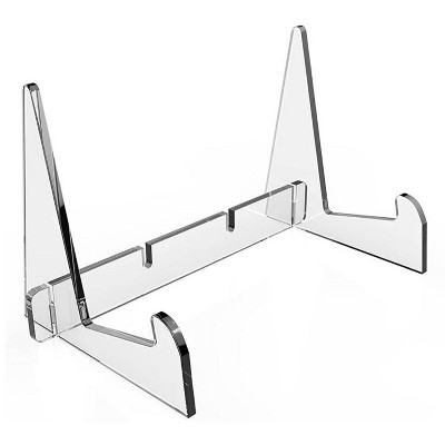 Acrylic Bookshelf Transparent Book Display Stand Magazine Picture Frame Stand