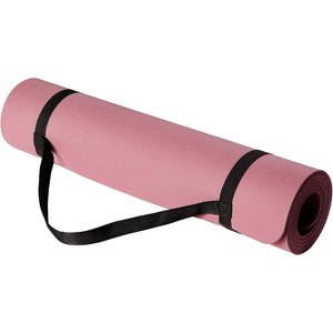 1/4-Inch TPE Yoga Mat with Strap, Lightweight Exercise Mat for Yoga, Pilates & Home Workouts - 1 of 4